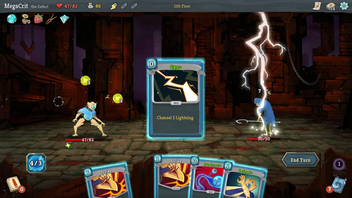 Slay the Spire の戦闘画面